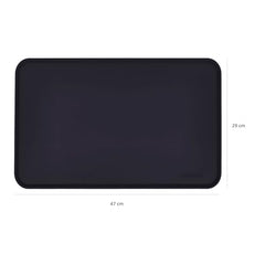 Fácil de limpiar con silicona de Amazon Basics; uso diario cómodo.