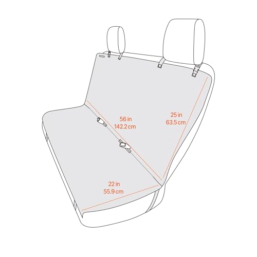 Amazon Basics funda asiento trasero para viajes, perro cómodo