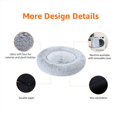 Amazon Basics funda-desmontable para cama-donut, fácil de lavar.