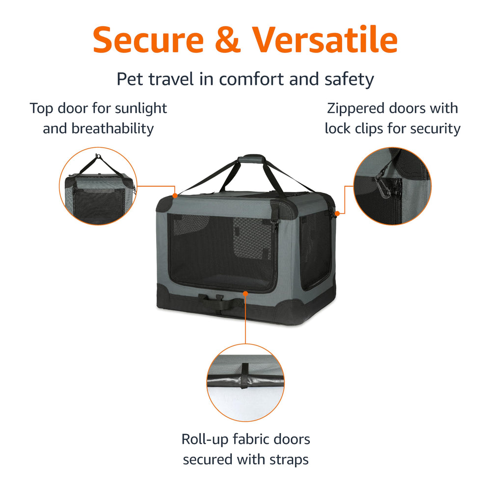 Jaula Amazon Basics con puerta superior para ventilación y luz