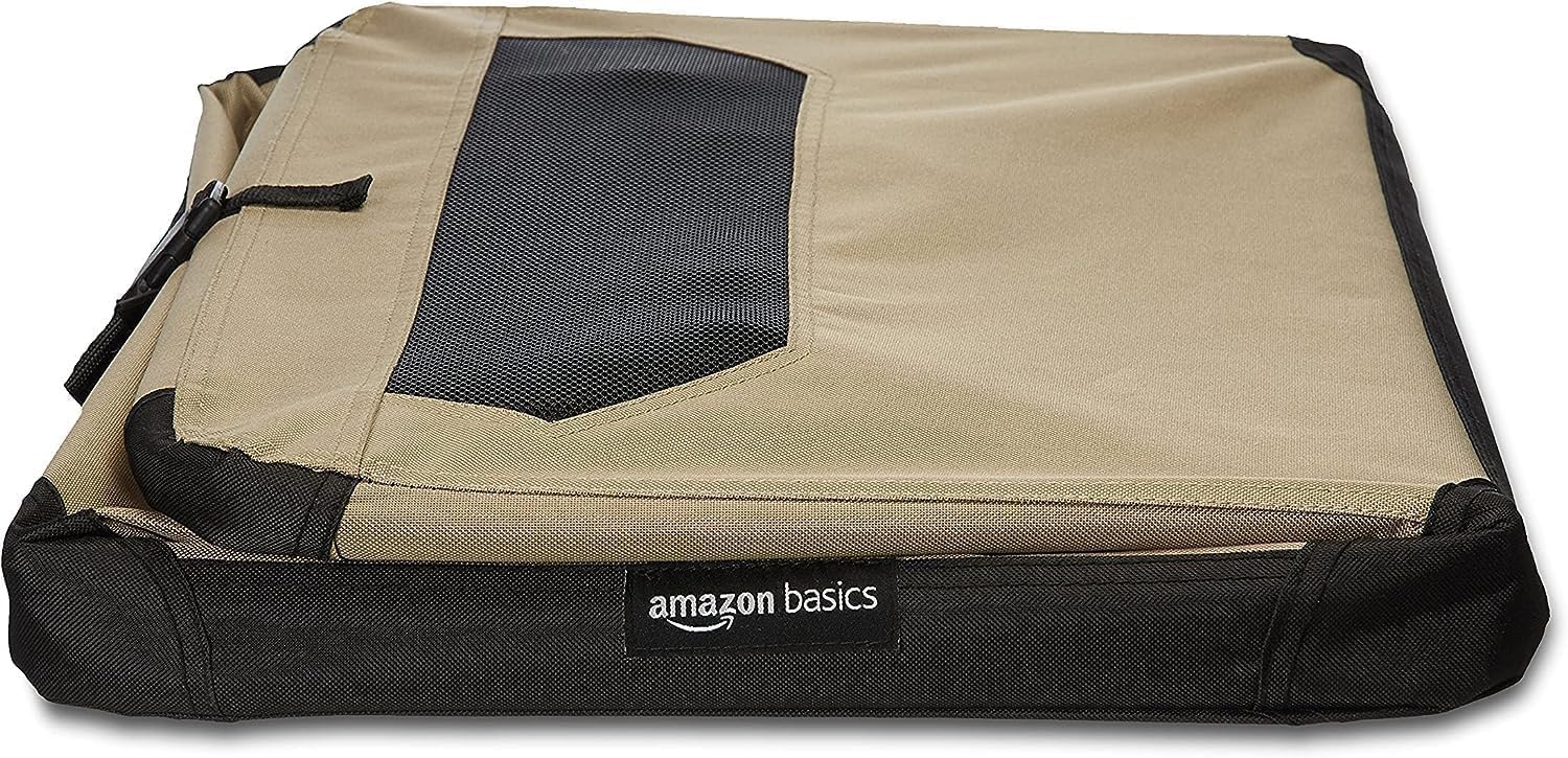 Amazon Basics jaula con dimensiones de 26 x 18 x 18 pulgadas para razas pequeñas