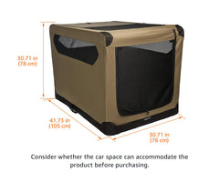 Jaula de perro Amazon Basics con estructura de acero ligera y resistente