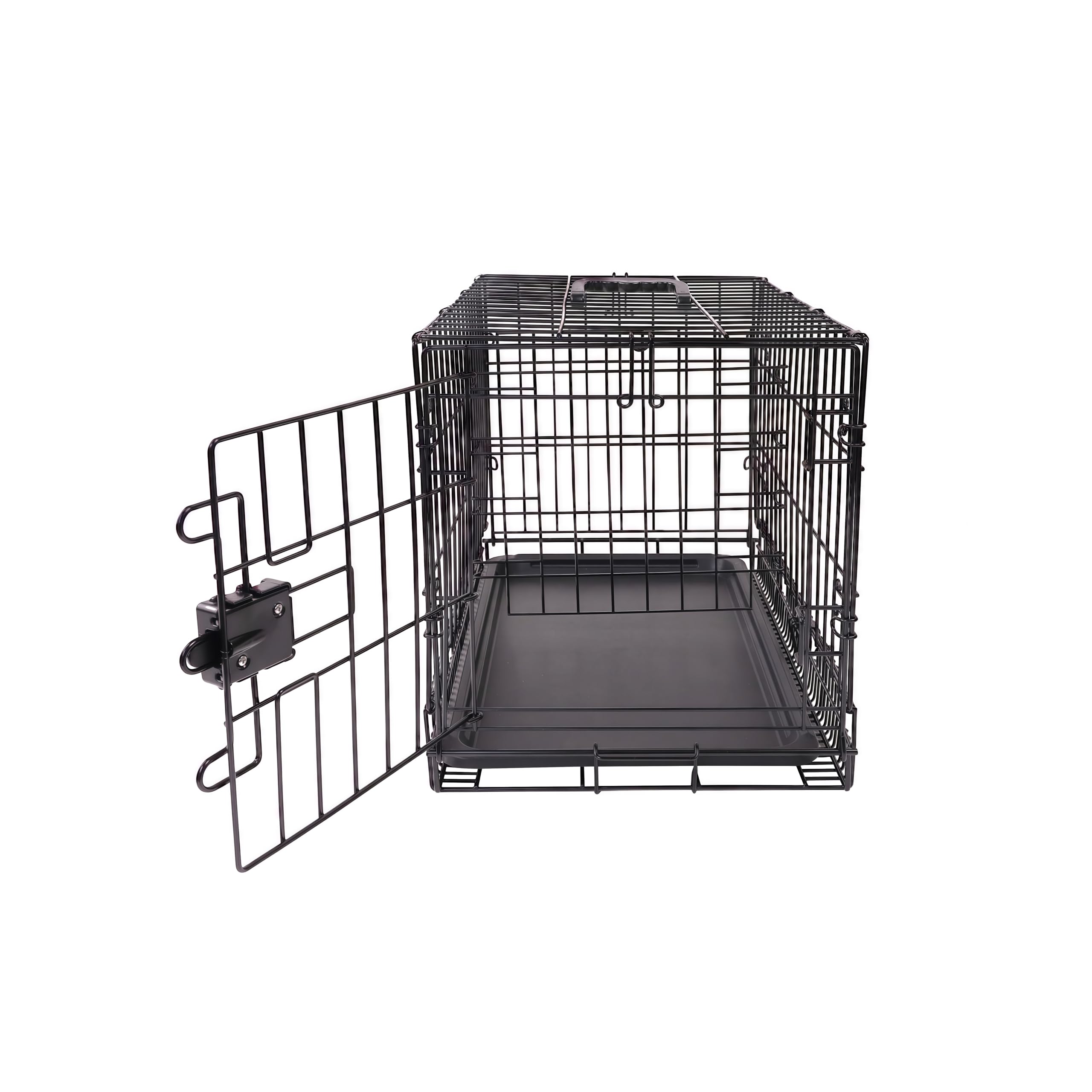 Amazon Basics jaula con bandeja plástica desmontable para limpieza rápida.