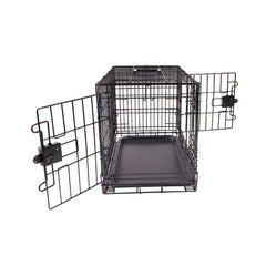 Amazon Basics jaula de metal con divisor interior para ajustar el espacio.