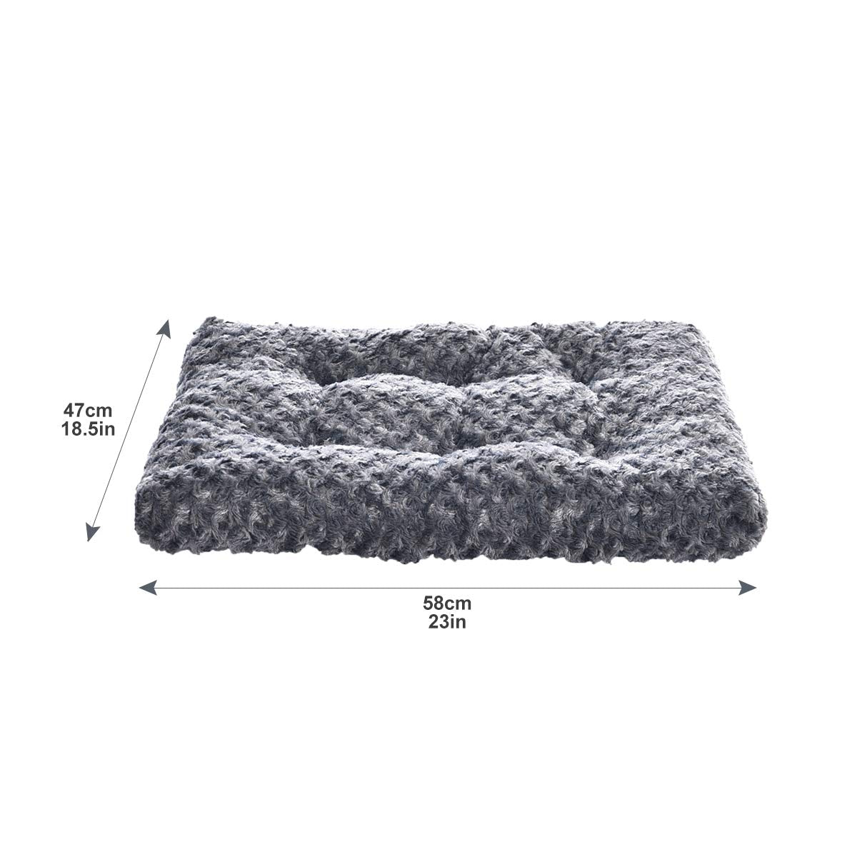 Medidas 23x18x2,5 pulgadas de Amazon Basics para jaulas pequeñas.