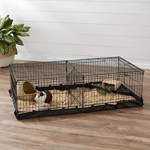 Amazon Basics jaula con medidas 47,6 x 24,2 x 14 pulgadas, ideal para espacios pequeños.