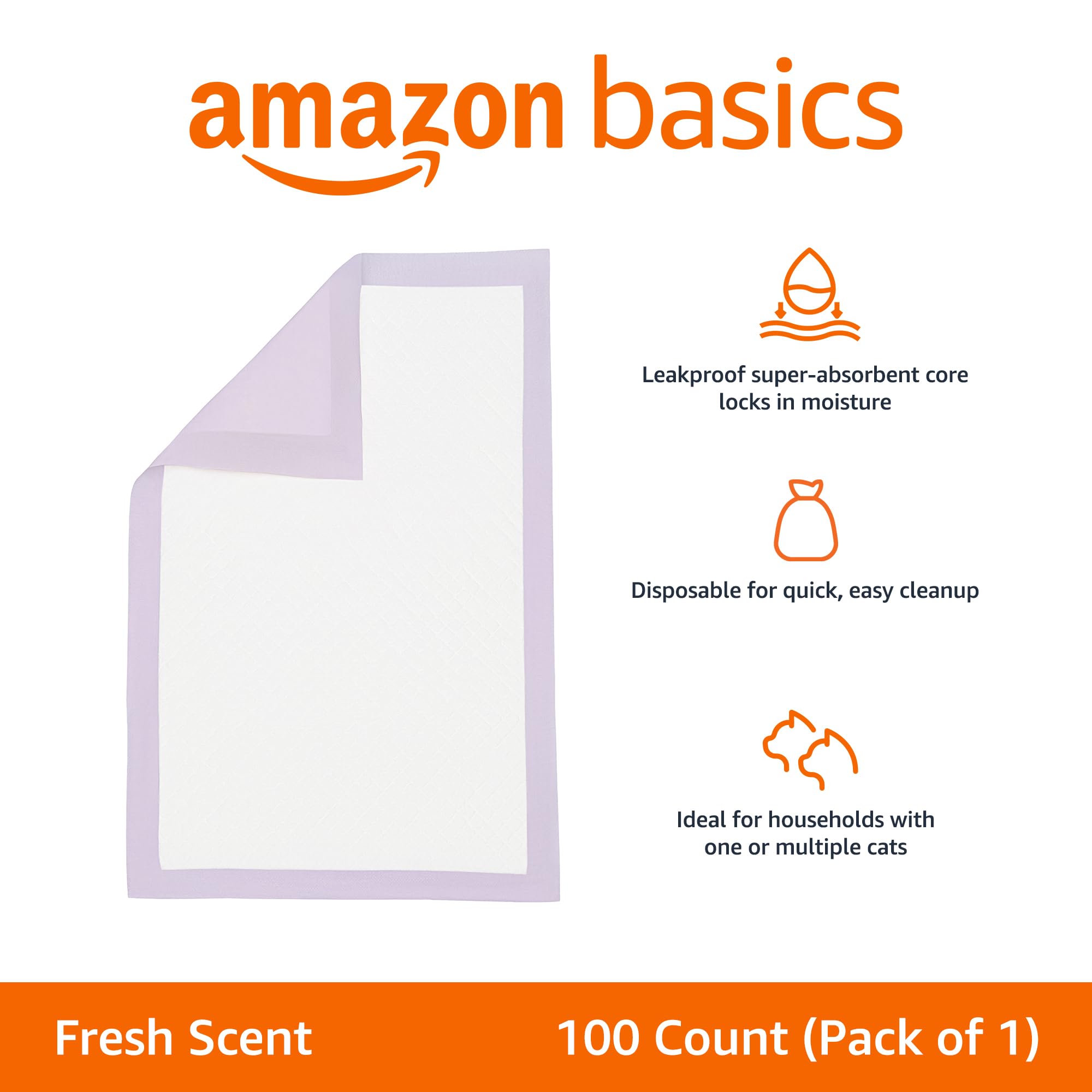 Núcleo-absorbente de Amazon Basics para retener líquidos y evitar salpicaduras.