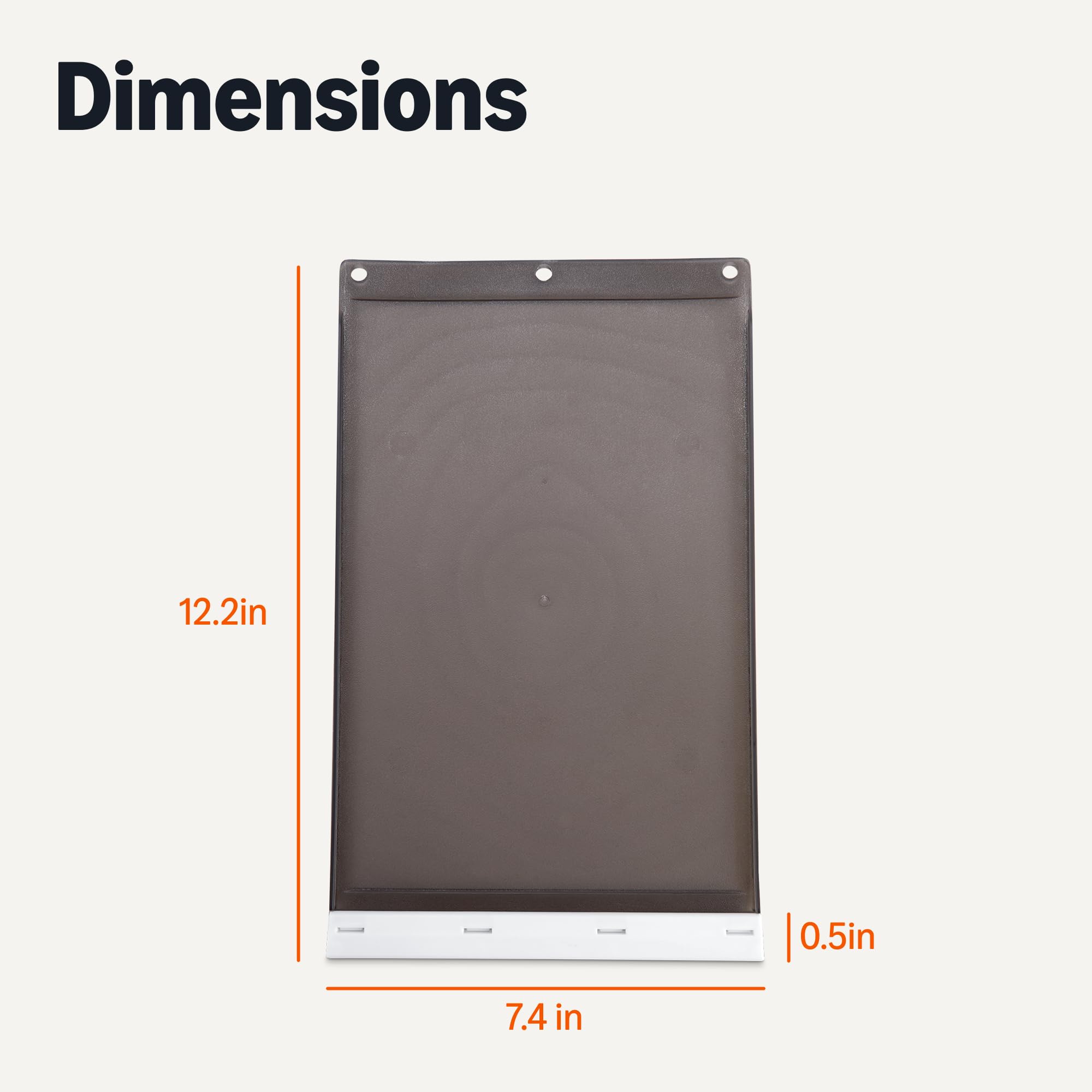 Repuesto de puerta para mascotas, Amazon Basics, instalación rápida y sencilla.