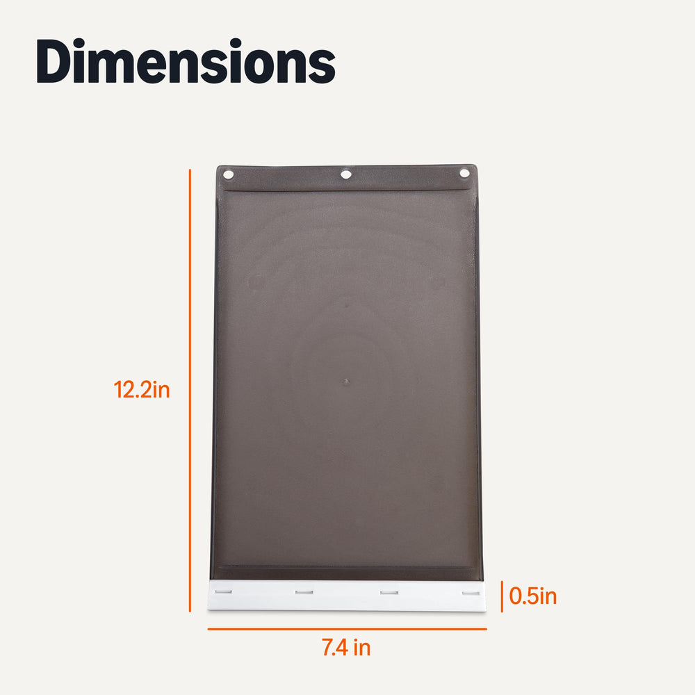 Repuesto de puerta para mascotas, Amazon Basics, instalación rápida y sencilla.
