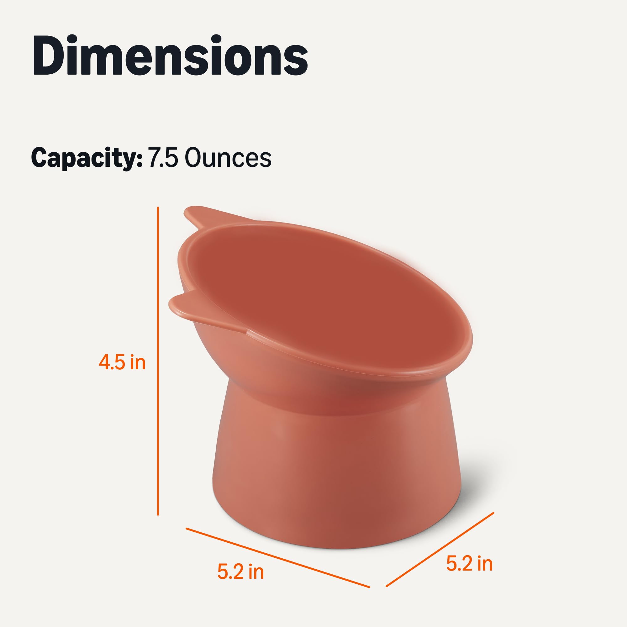 Amazon Basics tazones con capacidad de 7.5 onzas para cada cuenco.