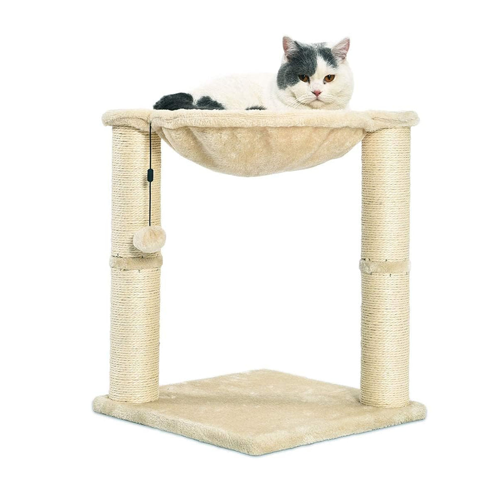 Amazon Basics base estable para torre de gato, seguridad en casa.