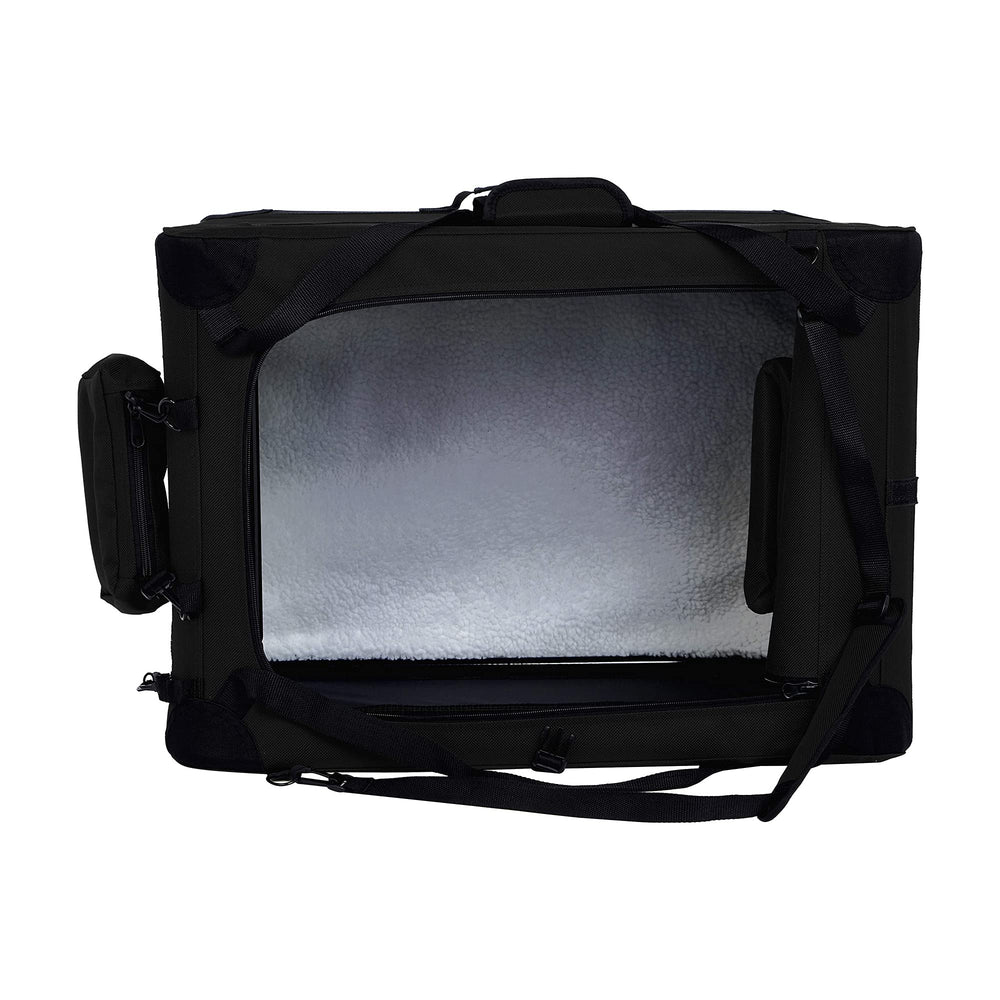 Paneles ventilados en transportín Amazon Basics para mejor aire