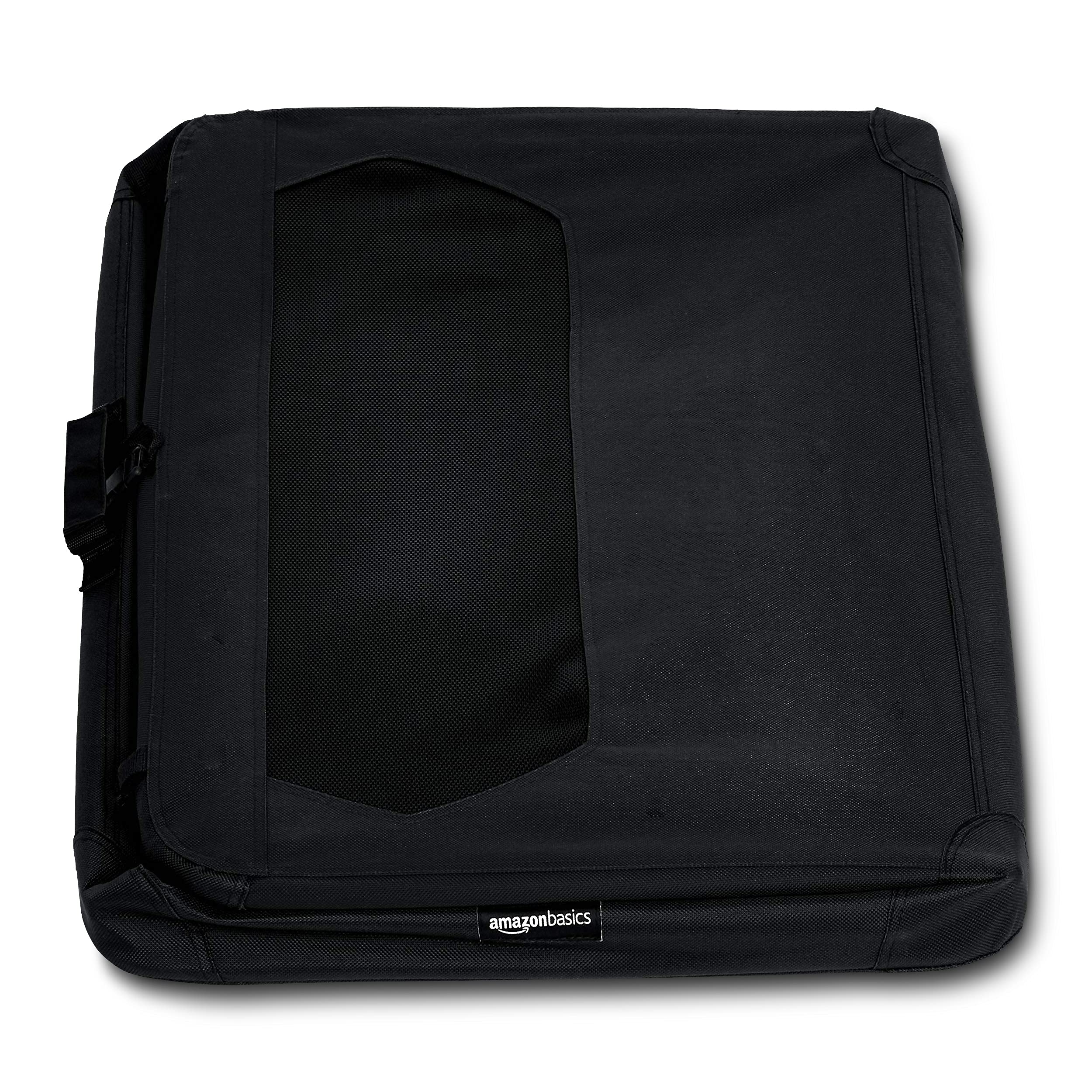 Amazon Basics transportín para perro plegable, plegado compacto para almacenamiento sencillo.