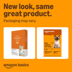 Aplicación en la espalda del gato con Amazon Basics facilita control de pulgas mensualmente.