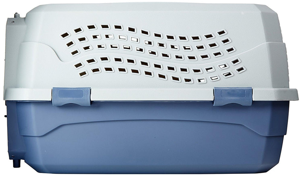 Amazon Basics transportín con buena ventilación en laterales y techo – comodidad para la mascota.