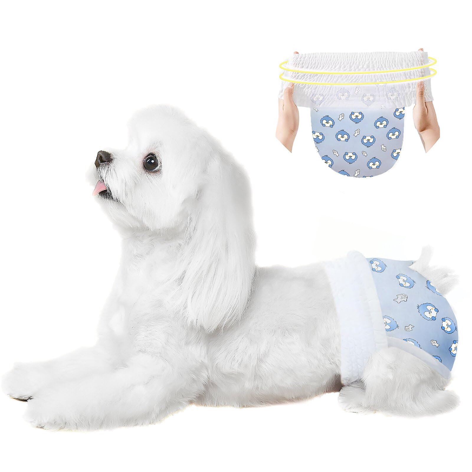 Ambreview pañales para perros hembra con ajuste estirable para mayor comodidad