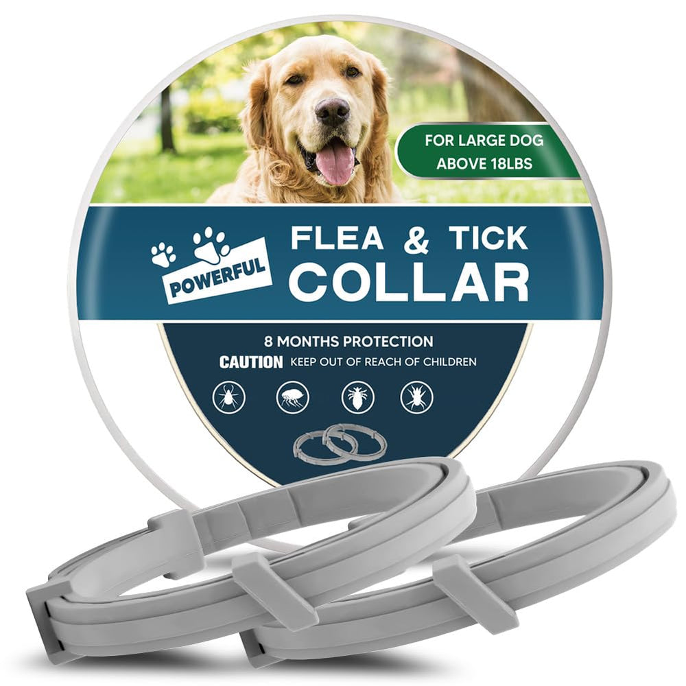 AMDEIUR collar antipulgas para perros grandes con ajuste cómodo para paseos diarios