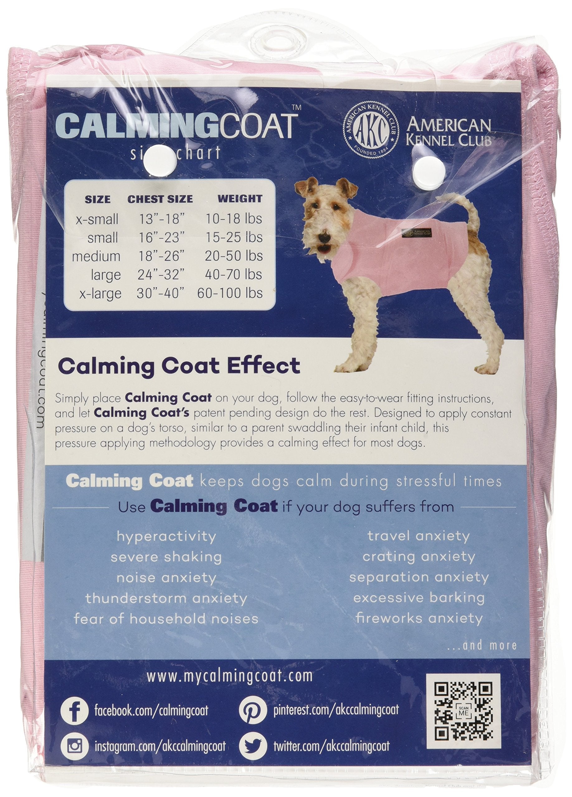 American Kennel Club chaleco calmante con tela resistente al pelo para hogar limpio.
