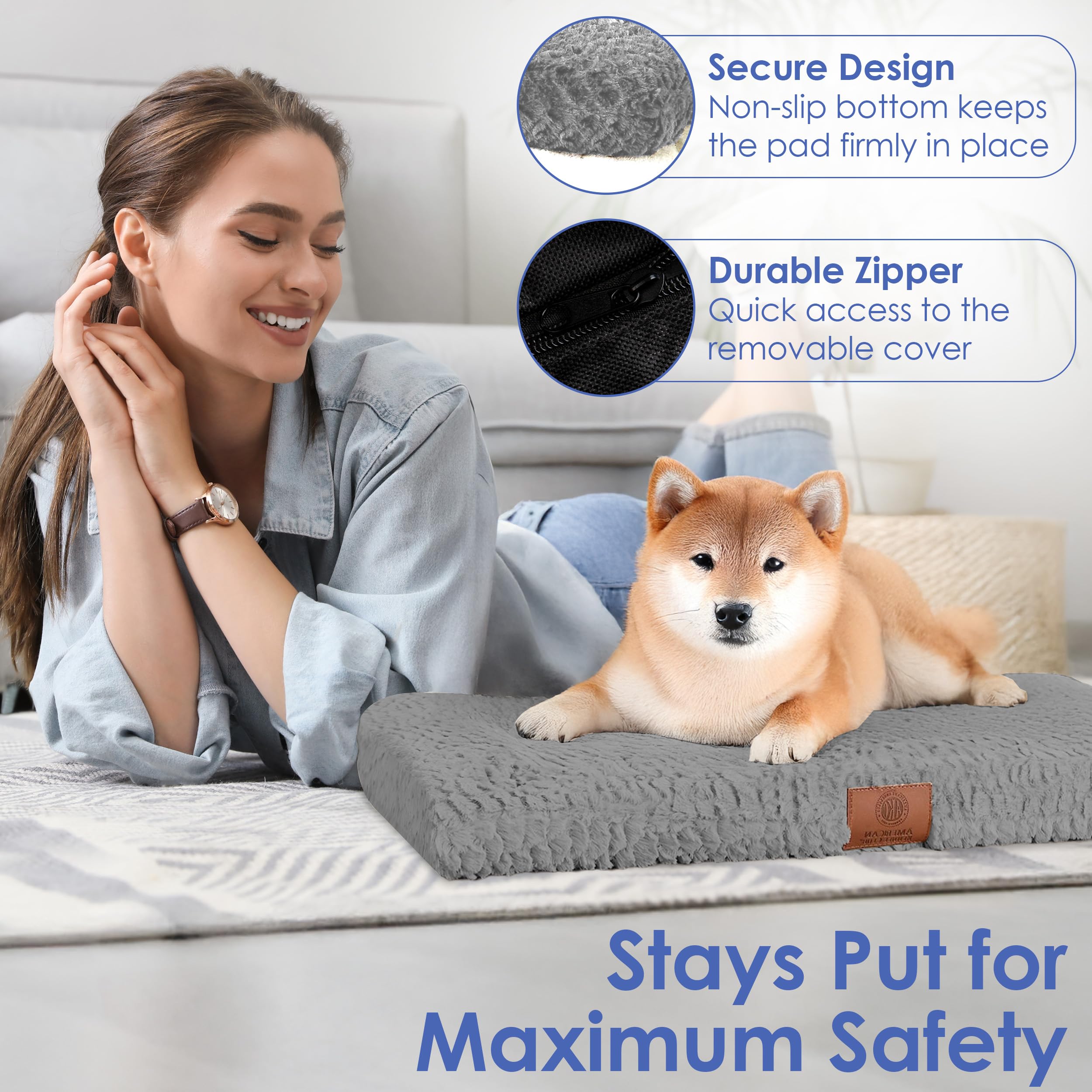 American Kennel Club: disponibles en cuatro tallas para jaulas o cama independiente.