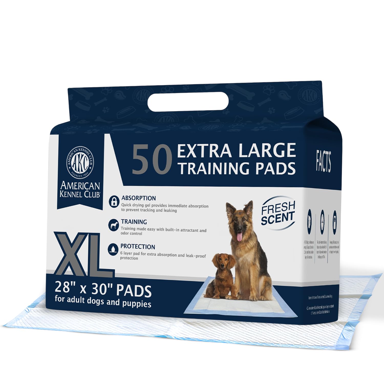 AKC alfombra para cachorros XXL 28x34 con mayor cobertura y comodidad