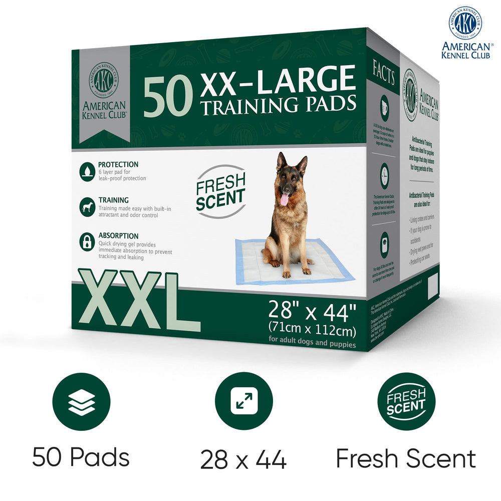 American Kennel Club pads: diseño impermeable protege su suelo durante sesiones prolongadas.