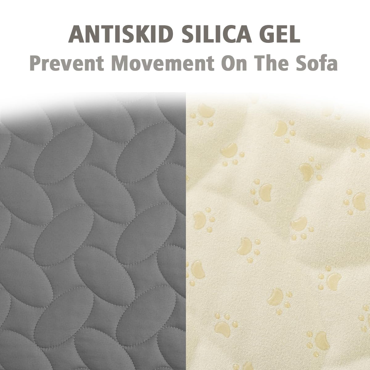 Ameritex cobertor antideslizante con silicona mantiene la funda en su sitio.