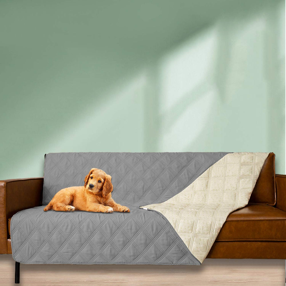 Ameritex cobija lavable para perro sobre sofá, fácil de limpiar