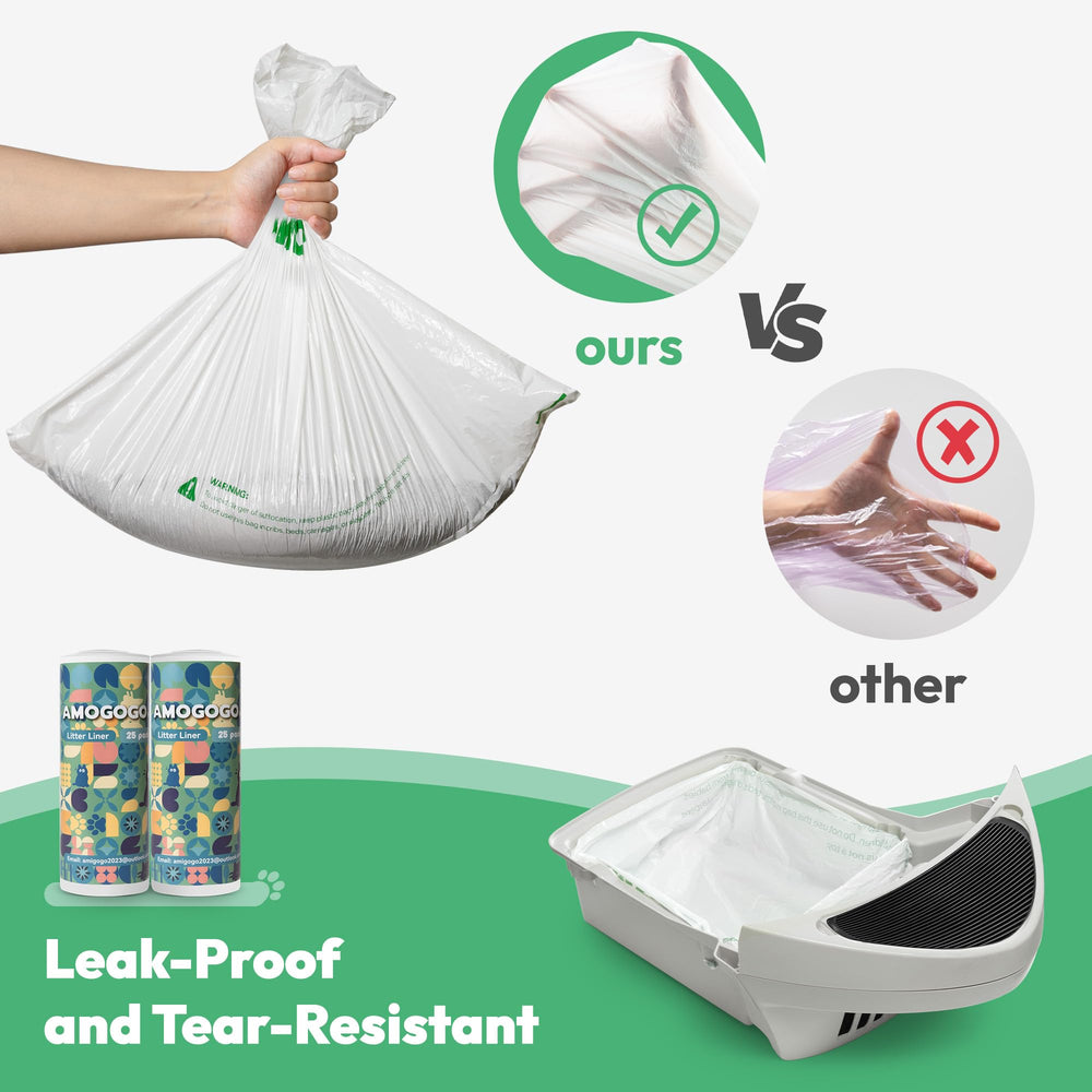 AMOGOGOPET bolsas impermeables, previenen filtraciones y mantienen limpio.