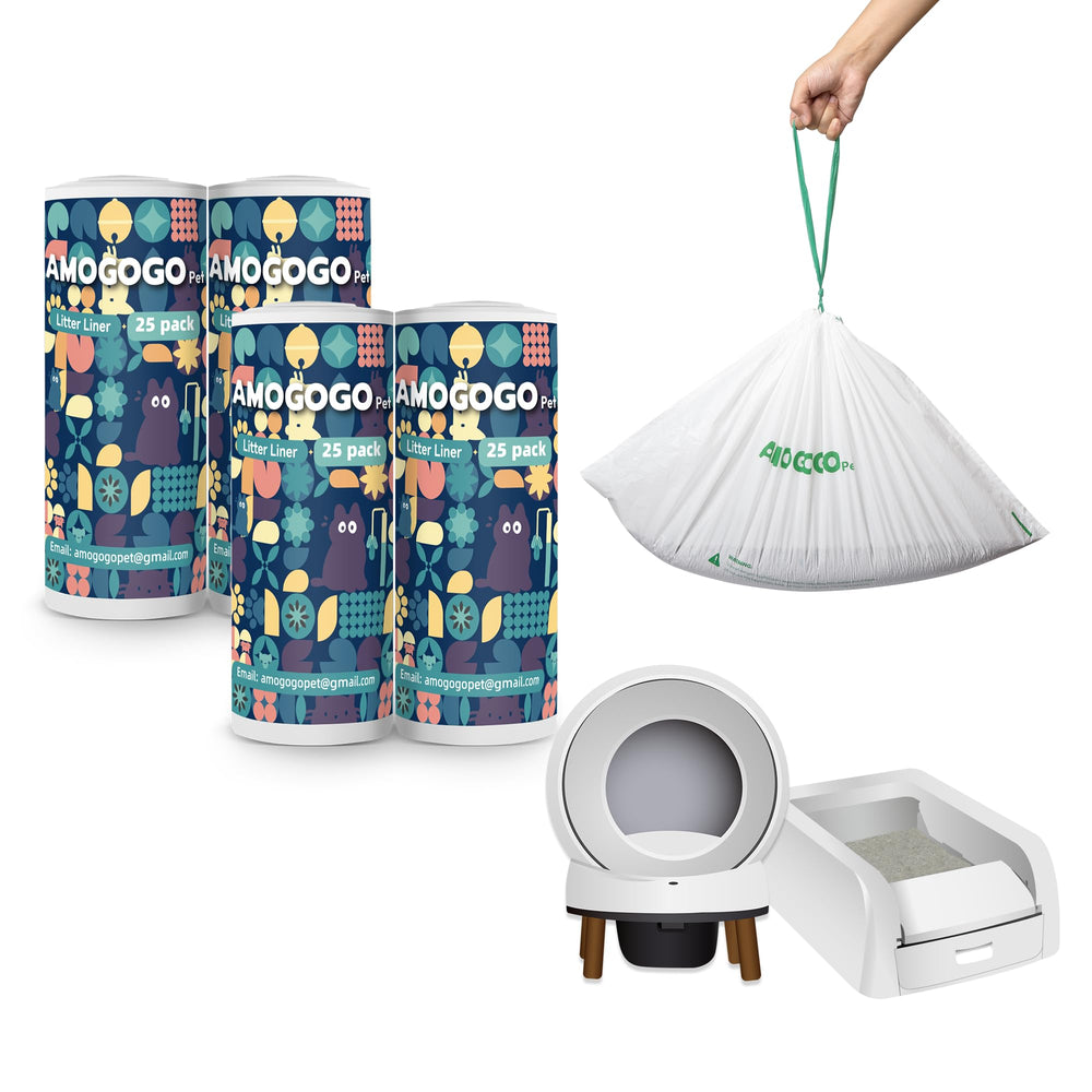 AMOGOGOPET empaque de 100 bolsas residuo para cambios limpios y rápidos