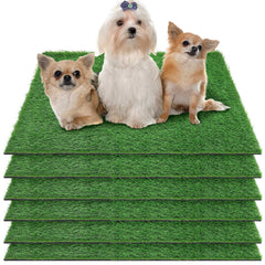 Almohadillas Amylove de césped artificial 14x18 para entrenamiento de perros.