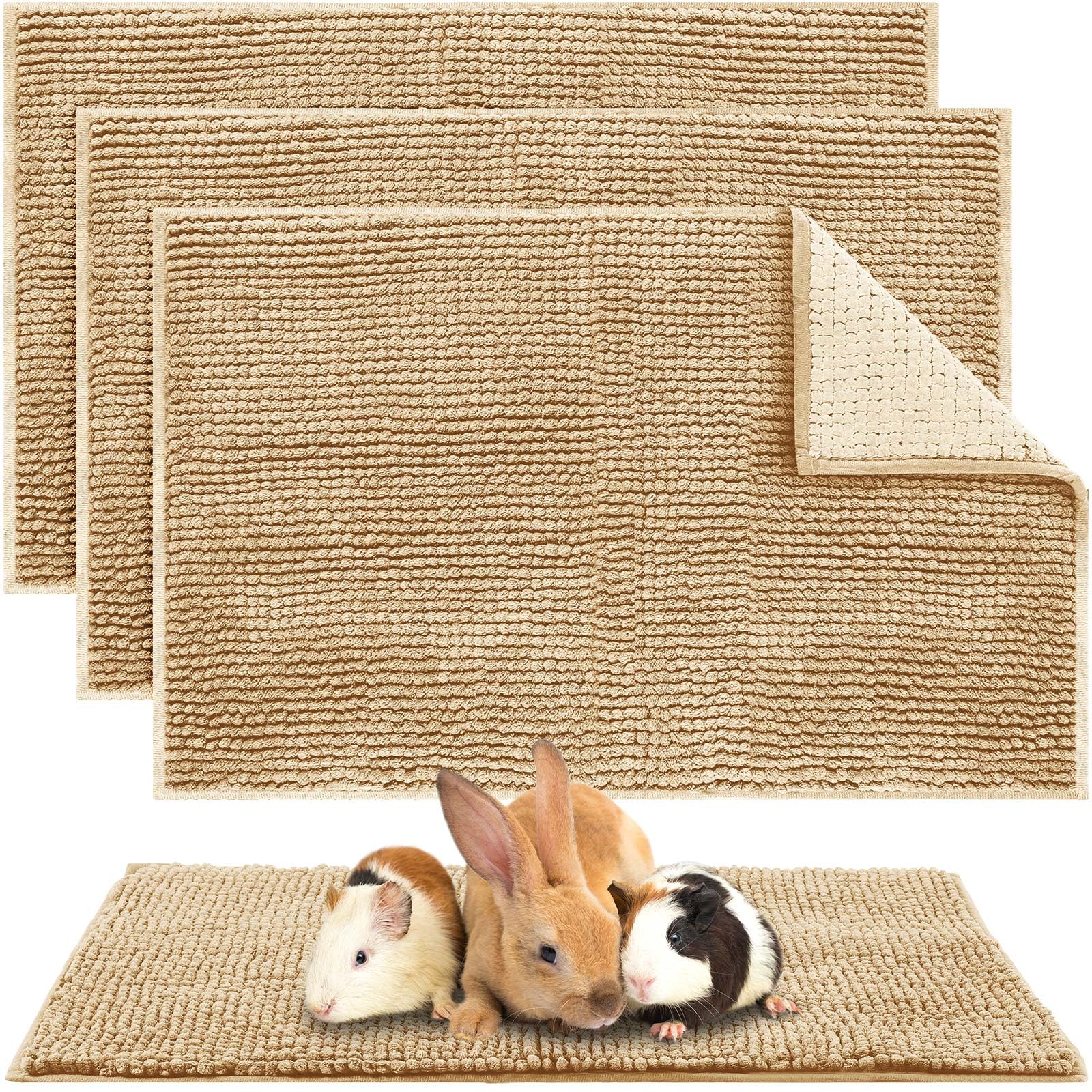 Amylove almohadillas-jaula cobaya 16x24 beige brindando confort y limpieza