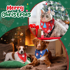 Amylove bandanas, estampas nevadas y copos, hacen que la mascota destaque.
