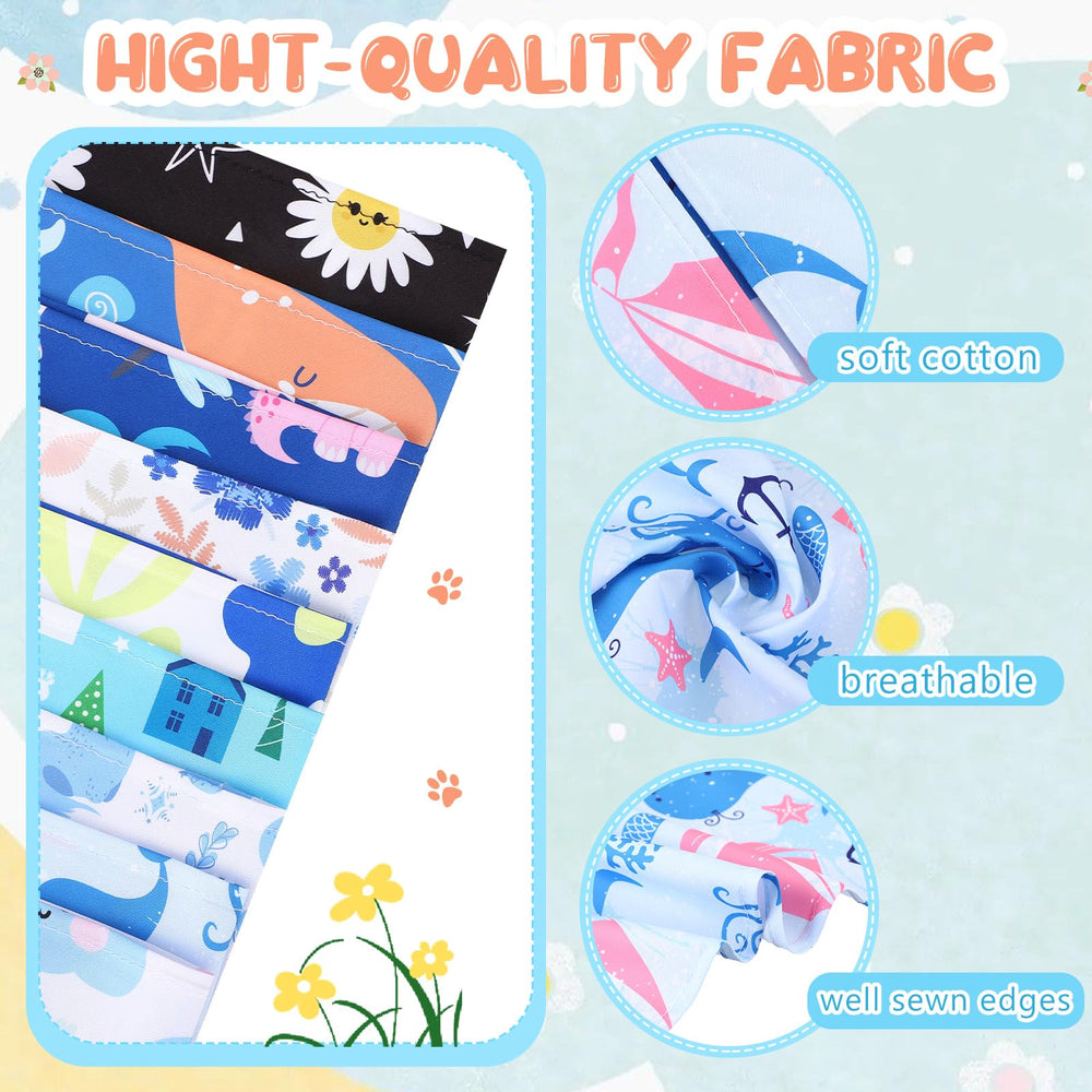 Pañuelos Amylove para perros, triángulo estampado, perfecto para looks festivos.