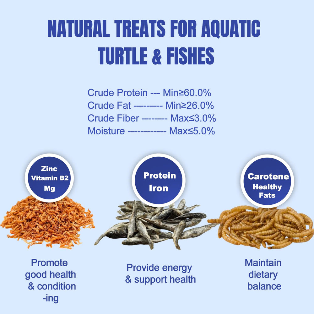 Amzey Tortuga Medley en porciones pequeñas, fácil de alimentar para tortugas.