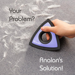 Analan removedor triangular para coche limpia las zonas de tapicería con rapidez.