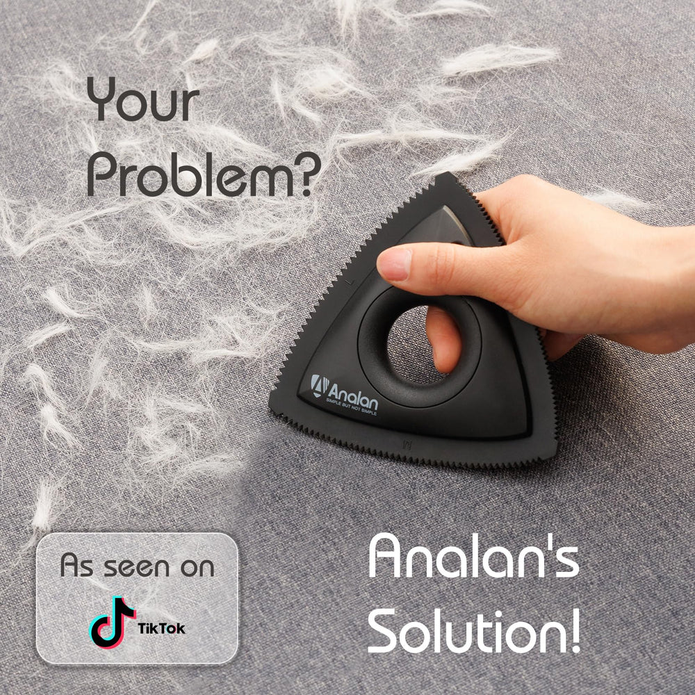 Analan: recogido rápido de pelo en muebles con diseño triangular