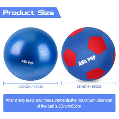 ANC POP Bola de PVC de 25 pulgadas lista para entrenamiento y juego seguro.