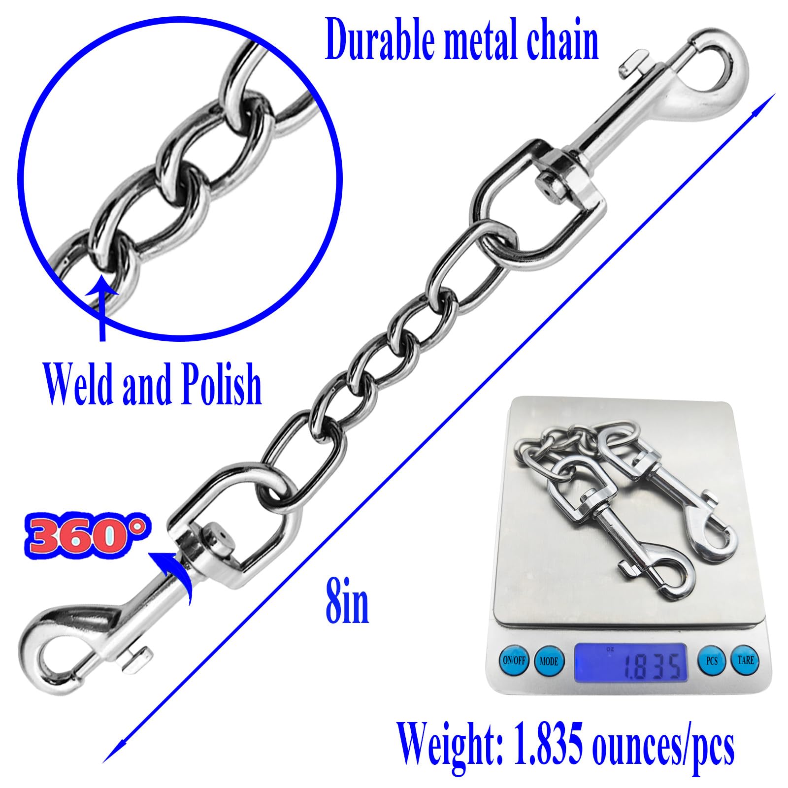 Conector doble AncBace para collar, ideal para correas paralelas.