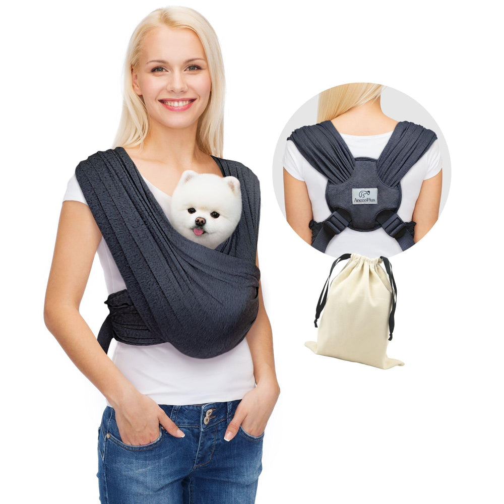 AnccoPlus transportín frontal para perros pequeños, cómodo y seguro durante paseos
