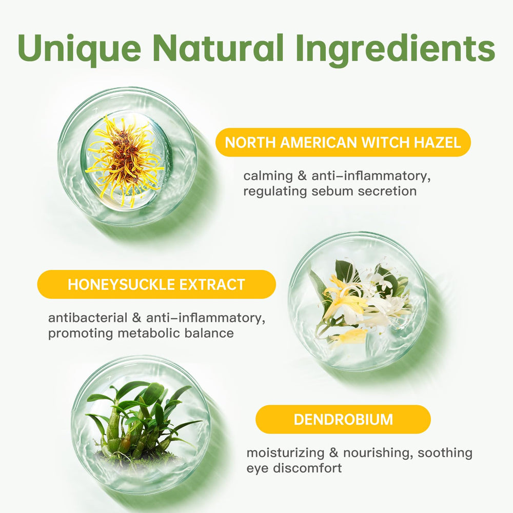 Ingredientes suaves de Ancopaws para ojos sensibles sin irritación.