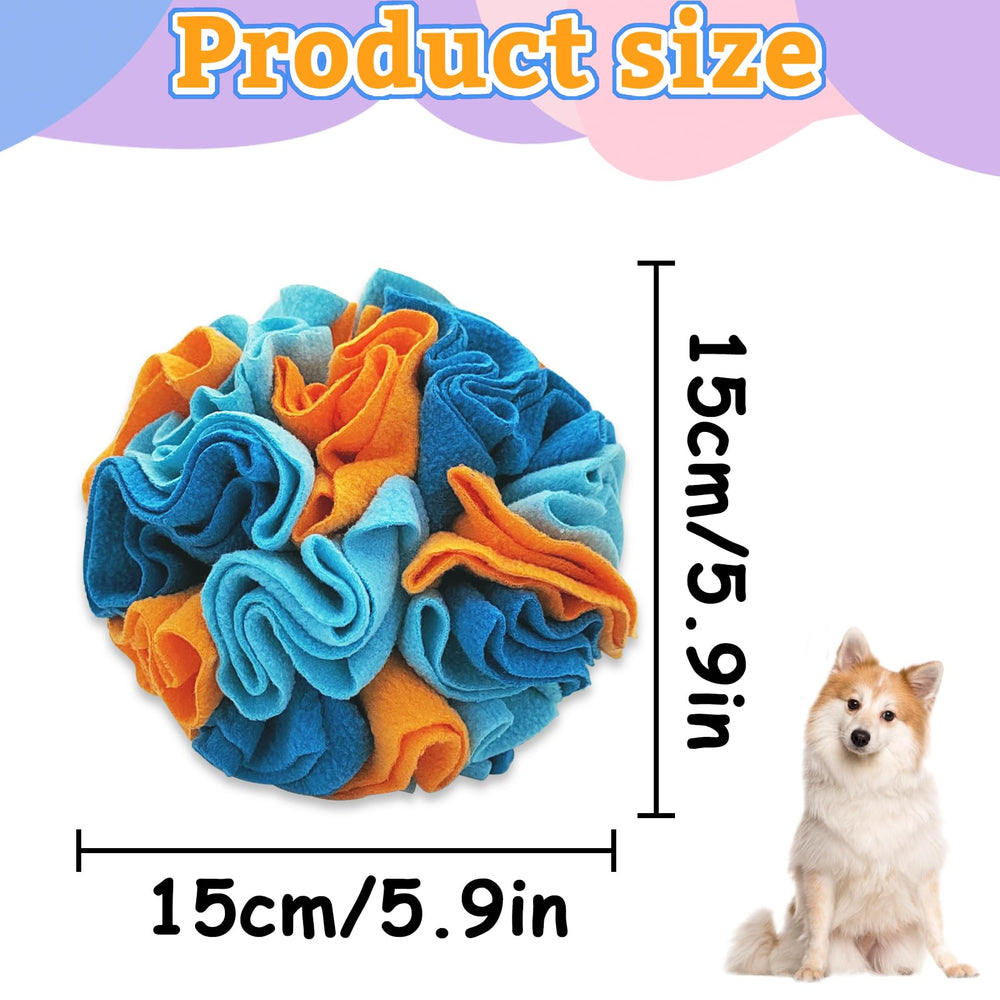 Andiker bola de olfato para perros, textura peluche suave, duradera.