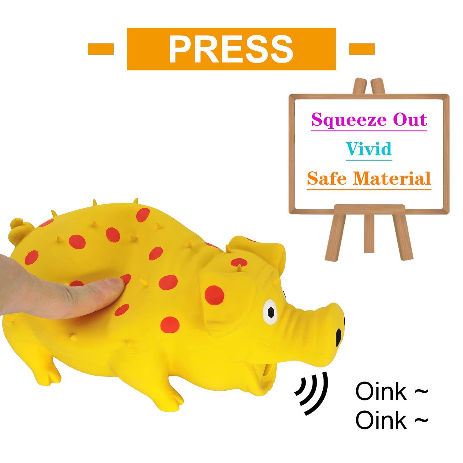 Andiker Juguete para perro con sonido oranks, diversión interactiva para perros activos.