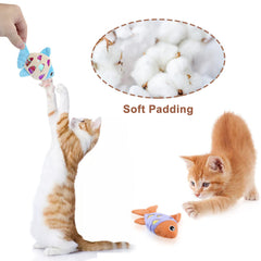 Andiker pez de peluche con sonido crujiente para juego interactivo.