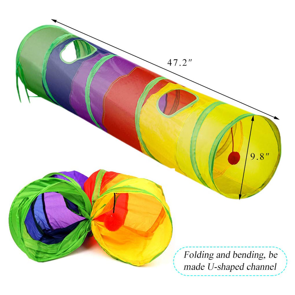 Andiker tunel gato estructura metalica robusta para juego duradero