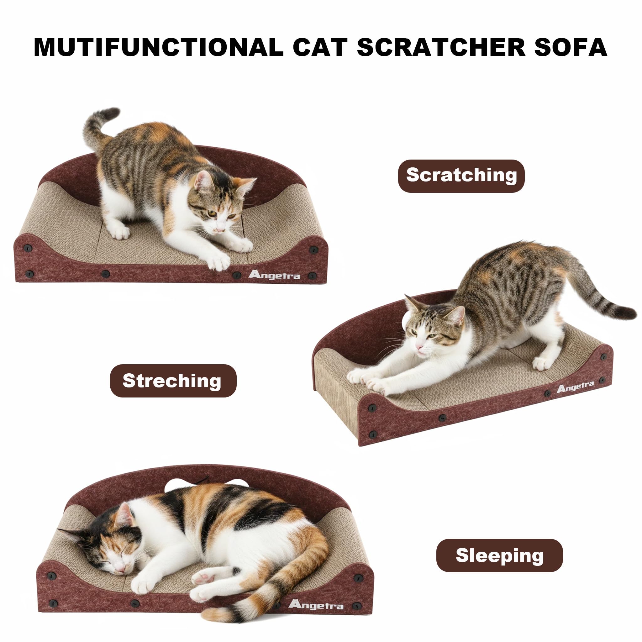 Angetra juguete bola hierba gatera para entretenimiento felino.