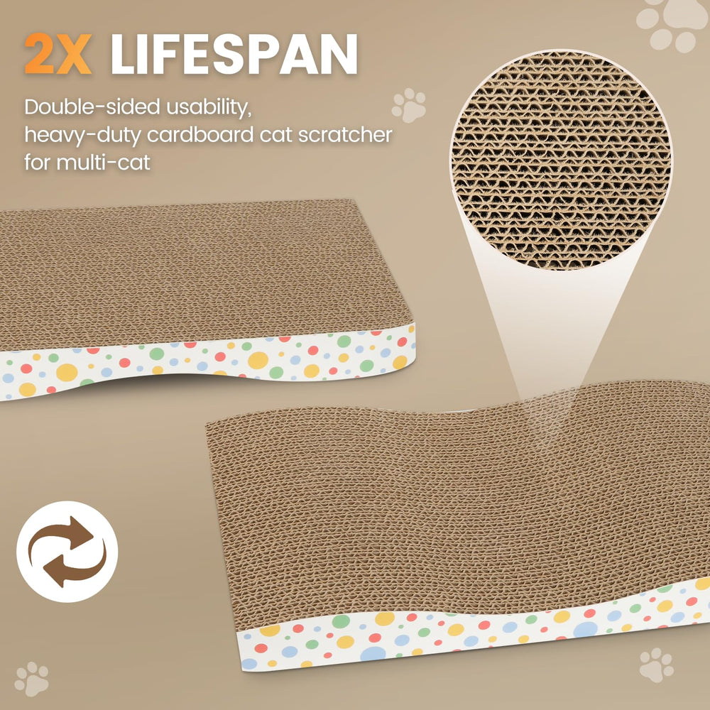 Tabla rascar Angetra con hierba gatera incluida para atraer gatos.