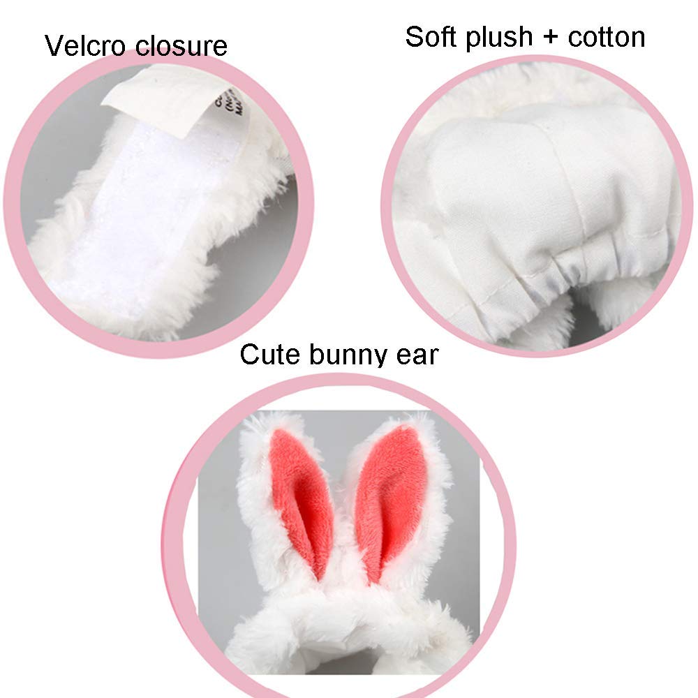 ANIAC detalle orejas rosa sombrero peluche, cómodo para mascotas