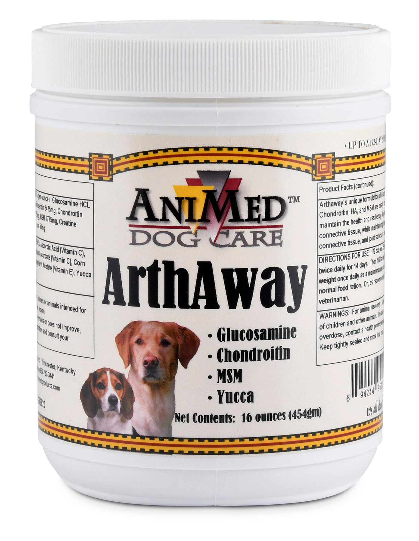 AniMed Arthaway, polvo articulación para perros, favorece movilidad y confort diario.