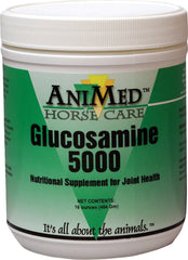 ANIMED Glucosamina para caballos, frasco de 16 onzas, posible apoyo a la movilidad articular.