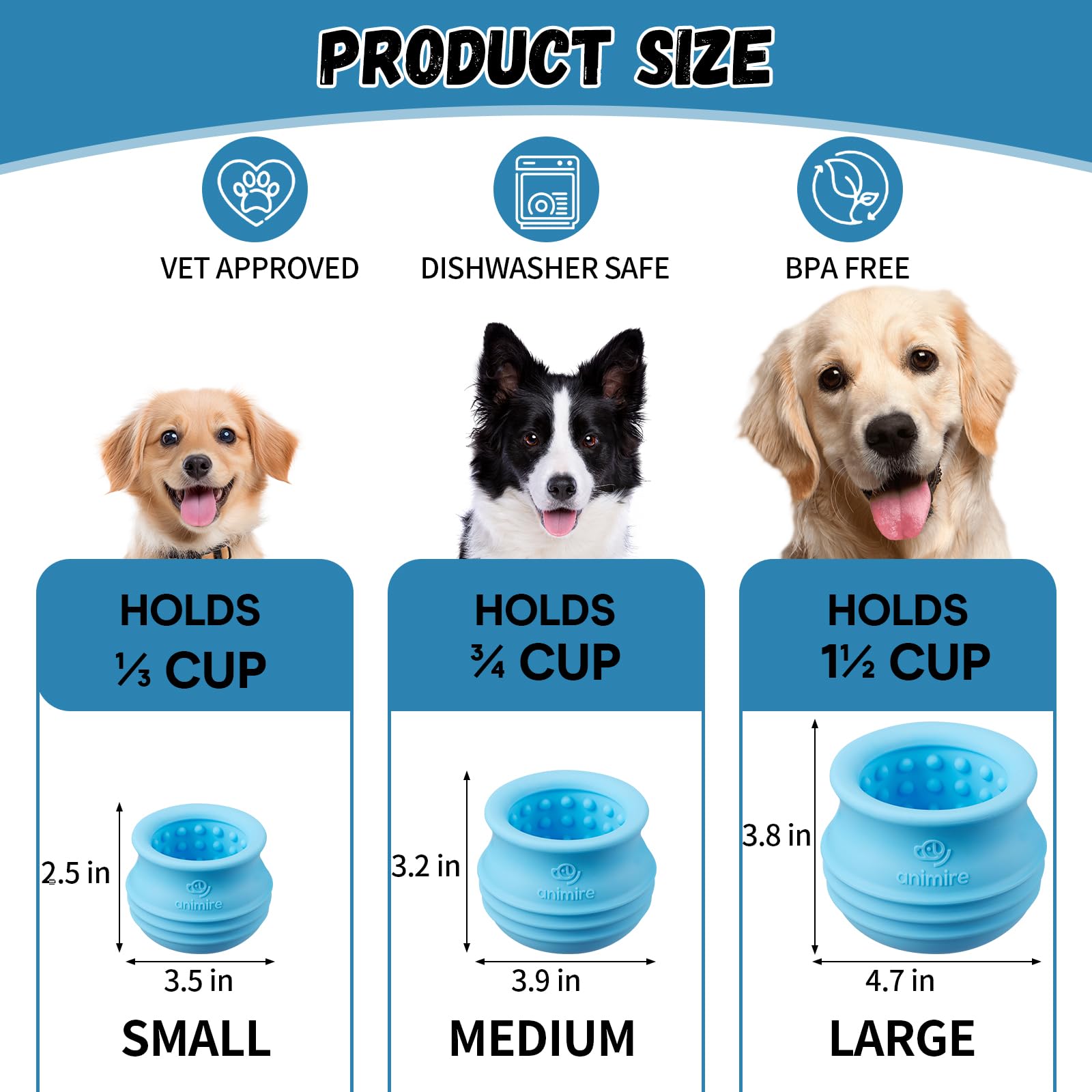 Animire Juguete higiene oral para perros, ayuda a promover la limpieza dental durante el juego.